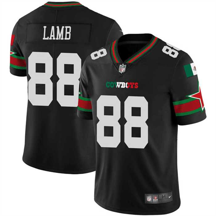 Men's Dallas Cowboys #88 CeeDee Lamb Black Mexico Vapor Limited Stitched Jersey Dzhi,We sell and wholesale Men's Dallas Cowboys #88 CeeDee Lamb Black Mexico Vapor Limited Stitched Jersey Dzhi on line form chian!